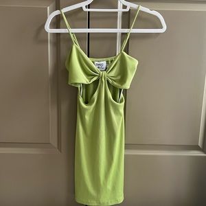 Princess Polly Green Cut Out Dress